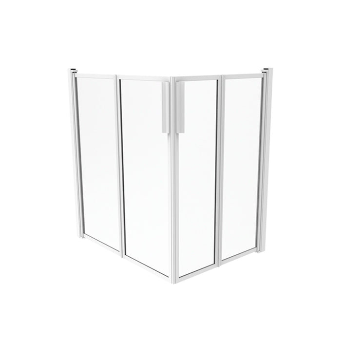 Box doccia 80X80 cm H.100 cm in polyglass