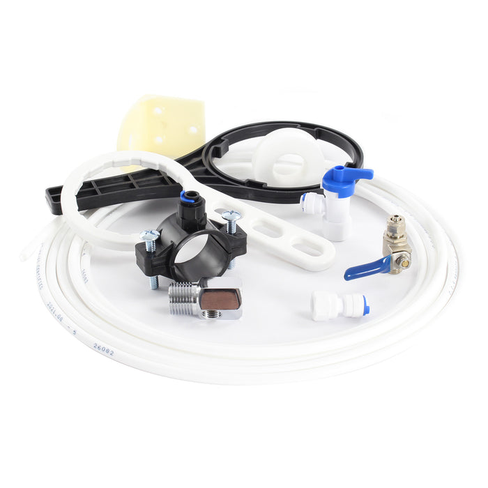 Naturewater Impianto osmosi inversa a 6 stadi 180 l/giorno con chiarificatore UV e pompa di spinta