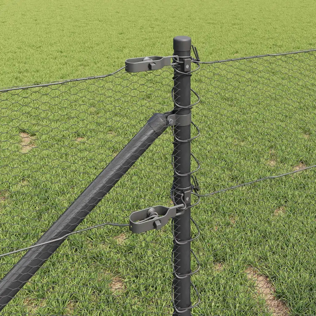 Palo della recinzione Grigio 25 x 0,6 m (rete da 13 mm)