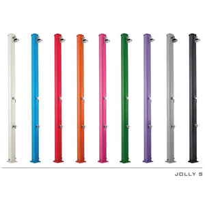 Doccia Solare Jolly S 25 Litri In Alluminio Con Lavapiedi Colore Arancione Cv-A620/2009