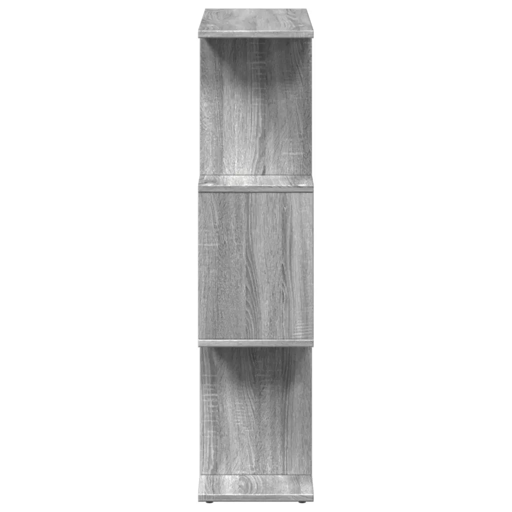 vidaXL Libreria Divisorio 3Piani Grigio Sonoma 70x24x97 cm Truciolato