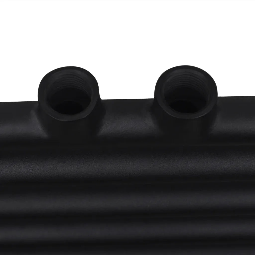 Radiatore Centrale Portasciugamano Dritto Nero 600 x 1160 mm