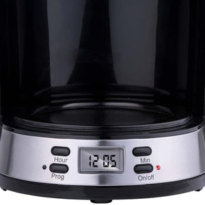 Macchina da Caffè con Filtro Caffettiera 1000 W Caraffa da 1,5 Litri 12 Tazzine