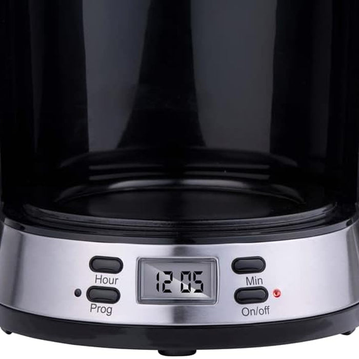 Macchina da Caffè con Filtro Caffettiera 1000 W Caraffa da 1,5 Litri 12 Tazzine