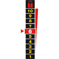 Stanley Lucchetto Arco Standard in Acciaio Cementato da 50 mm con 3 Chiavi