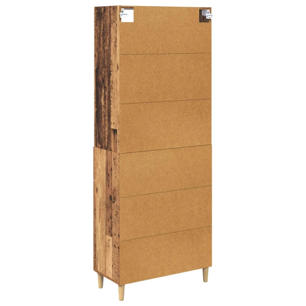 Credenza | Madia | Buffet da pranzo | Armadio da pranzo Legno vecchio 69,5 x 32,5 x 180 cm Legno multistrato