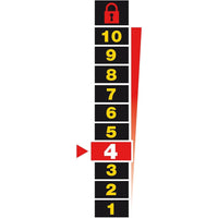 Stanley Lucchetto Sicurezza Arco Lungo in Acciaio Cementato da 40mm con 3 Chiavi