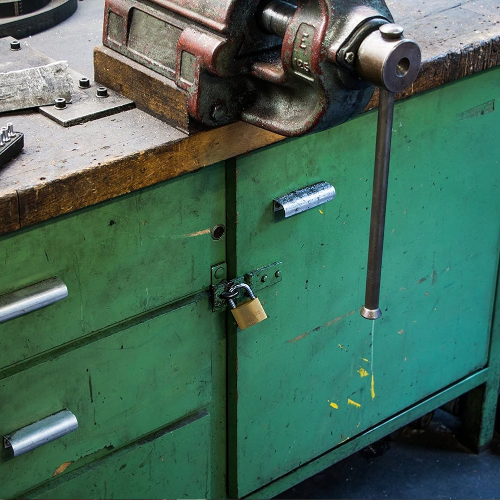 Stanley Lucchetto Sicurezza Arco Lungo in Acciaio Cementato da 40mm con 3 Chiavi