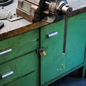 Stanley Lucchetto Sicurezza Arco Lungo in Acciaio Cementato da 40mm con 3 Chiavi