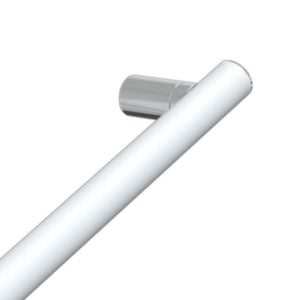 Maniglia di sicurezza bianca opaca con dettagli cromati - Serie Mia