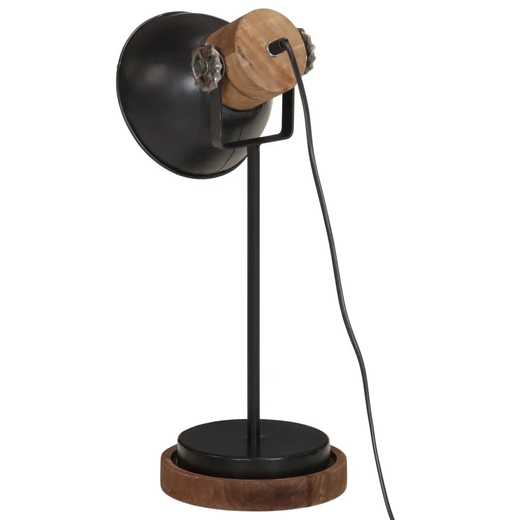 vidaXL Lampada da Scrivania 25 W Nera 17x17x50 cm E27