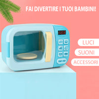 Forno a Microonde Giocattolo con Luci e Suoni Realistici Idea Regalo per Bambini
