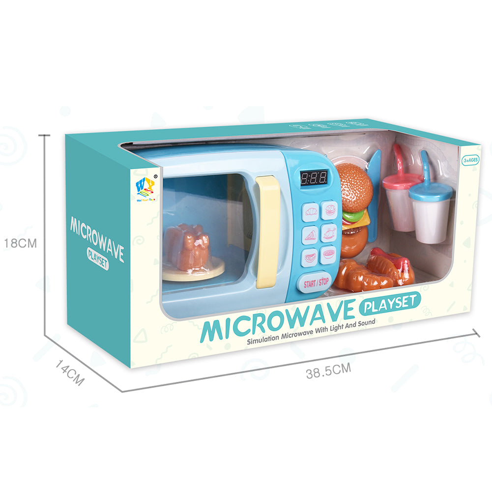 Forno a Microonde Giocattolo con Luci e Suoni Realistici Idea Regalo per Bambini
