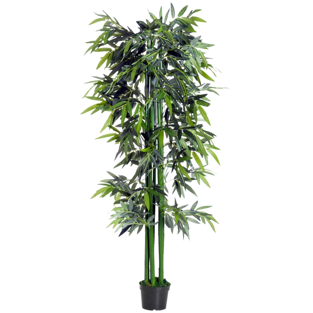 Pianta Artificiale Bamb¨´ Finto ¨C zephmum ¨C Verde 20x20x180 cm