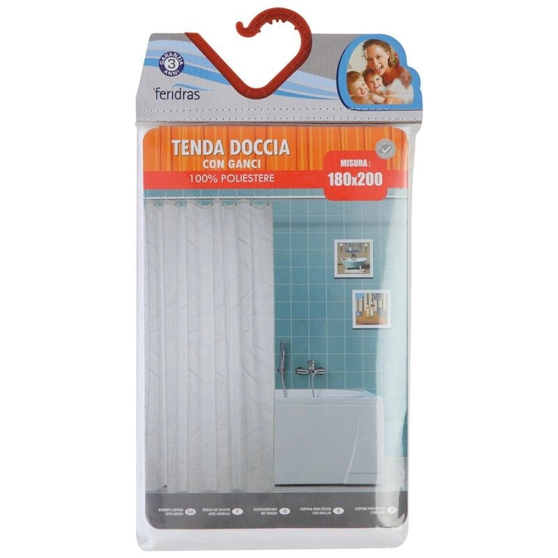 TENDA DOCCIA IN POLIESTERE 200X180 CM