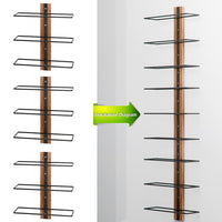 Set 3 Stand Portabottiglie da Muro Scaffale per Bottiglie Cantinetta Bar da Vino