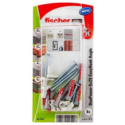 Fischer 557915 ancoraggio a vite e tassello 8 pz Kit di viti e tasselli a muro 25 mm