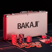 Set Valigetta Poker 300 Chip Fiches in Alluminio 2 Mazzi Texas Hold'em Blackjack