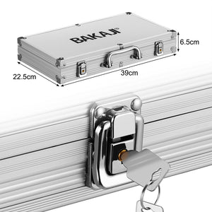 Set Valigetta Poker 300 Chip Fiches in Alluminio 2 Mazzi Texas Hold'em Blackjack