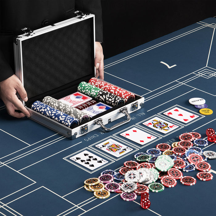 Set Valigetta Poker 200 Chip Fiches in Alluminio 2 Mazzi Texas Hold'em Blackjack