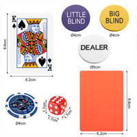 Set Valigetta Poker 200 Chip Fiches in Alluminio 2 Mazzi Texas Hold'em Blackjack