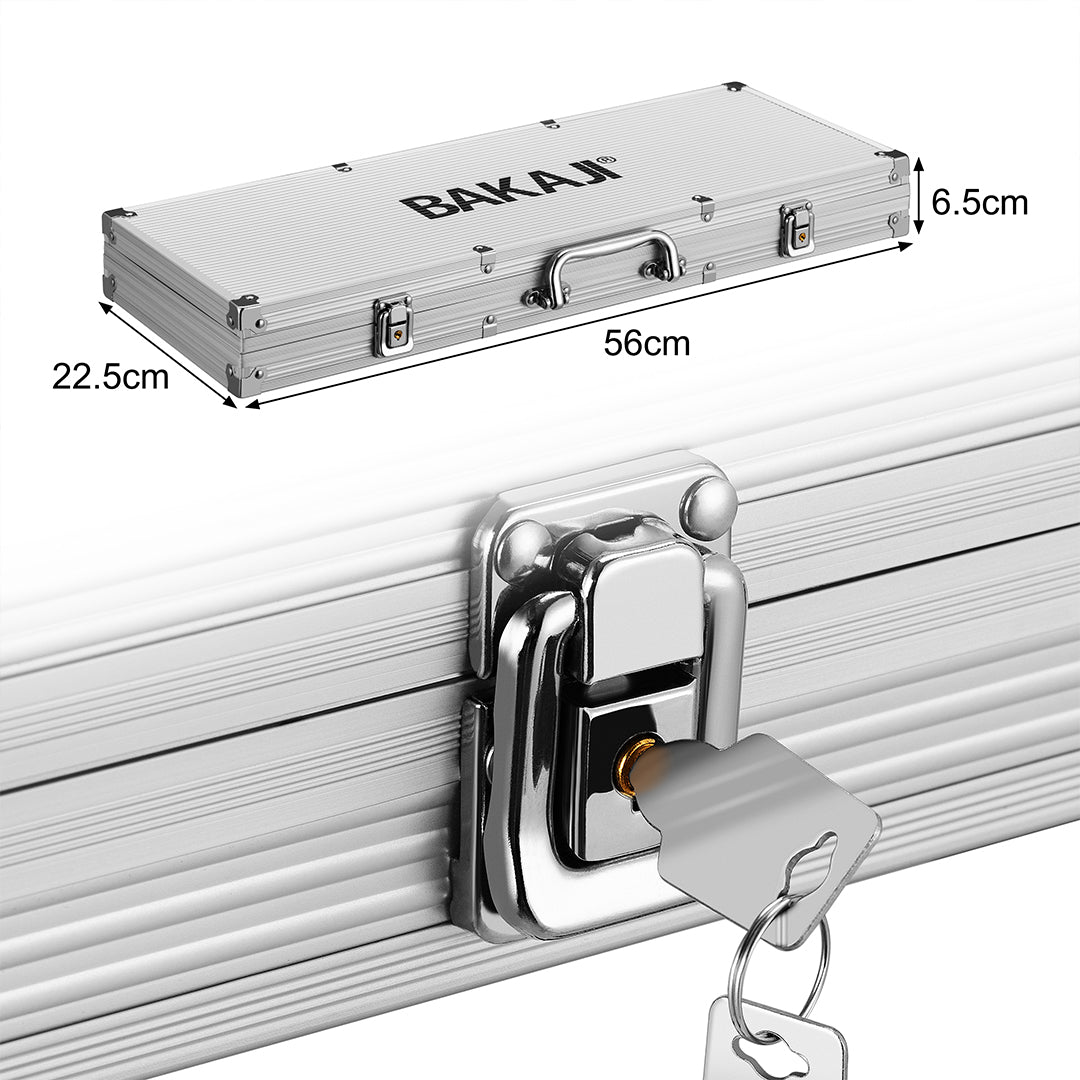 Set Valigetta Poker 500 Chip Fiches in Alluminio 2 Mazzi Texas Hold'em Blackjack