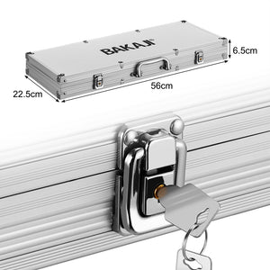 Set Valigetta Poker 500 Chip Fiches in Alluminio 2 Mazzi Texas Hold'em Blackjack