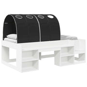 Letto alto per Bambini | Letto Infantile | Lettino con storage Bianco e Nero