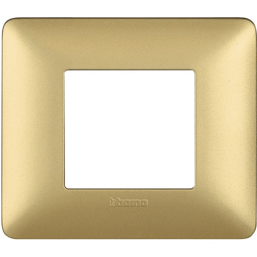 Placca Bticino Matix 2 moduli gold AM4802MGL