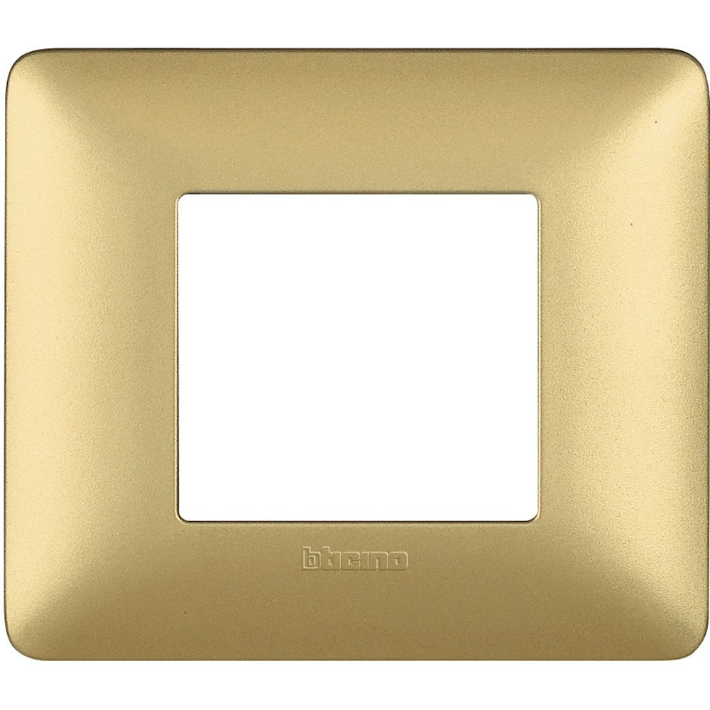 Placca Bticino Matix 2 moduli gold AM4802MGL