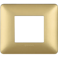 Placca Bticino Matix 2 moduli gold AM4802MGL