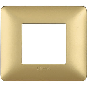 Placca Bticino Matix 2 moduli gold AM4802MGL