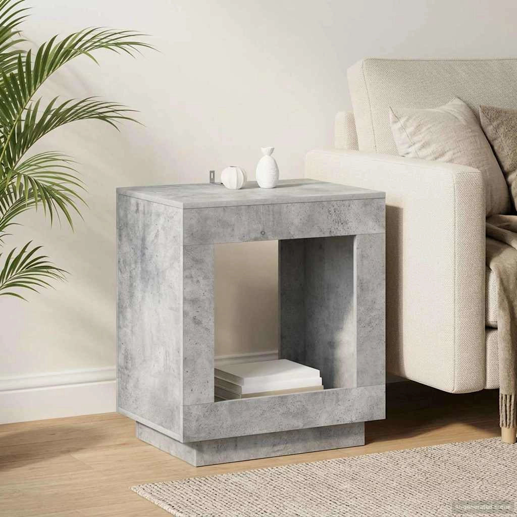Tavolo laterale Grigio Cemento 60 x 40 x 65 cm 899898