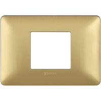 Placca Bticino Matix 2 moduli centrati gold AM4819MGL