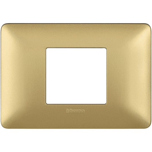 Placca Bticino Matix 2 moduli centrati gold AM4819MGL