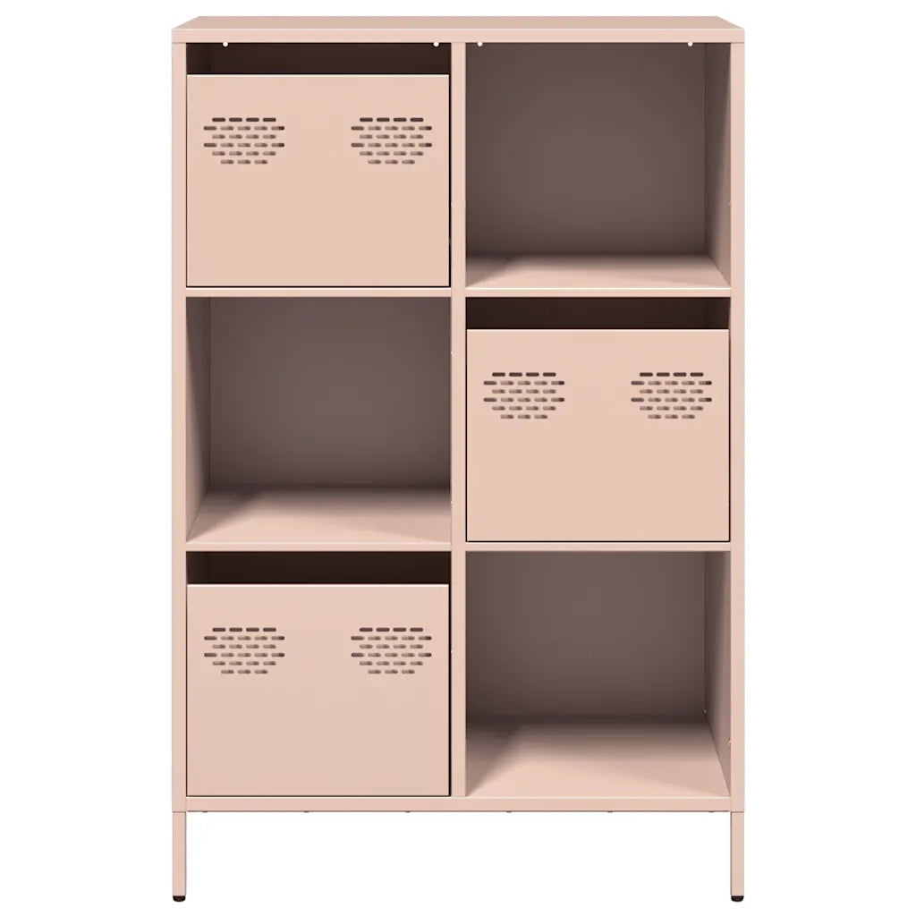 Credenza | Madia | Buffet da pranzo | Armadio da pranzo Rosa 68x39x103,5 cm in Acciaio