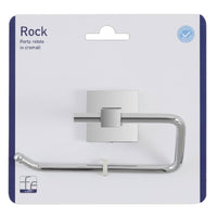 Porta Rotolo da Bagno Carta Igienica Cromo Semplice Rock