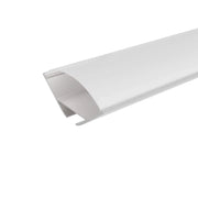 Profilo angolare in alluminio silver 1mt per doppia striscia led