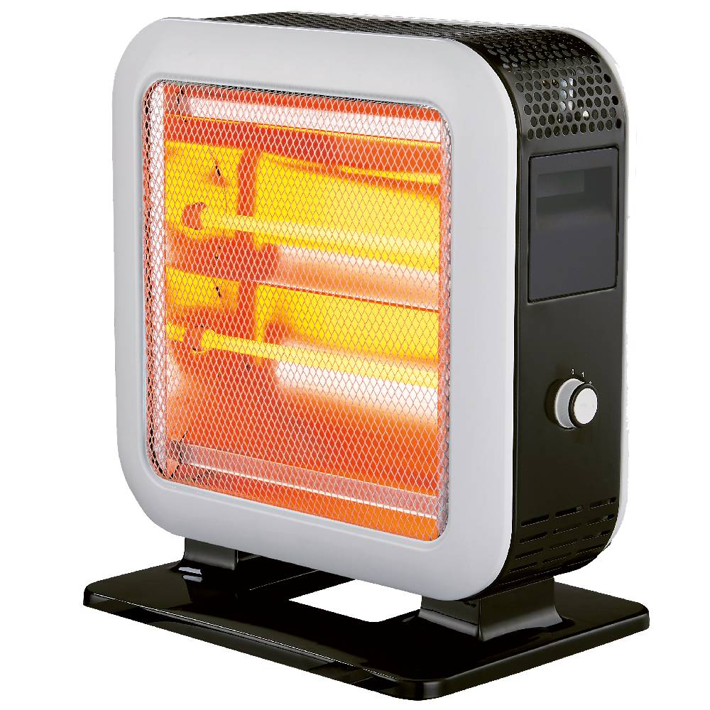 Stufa al Quarzo da Appoggio Pannello Fronte Retro 1200 W Vinco