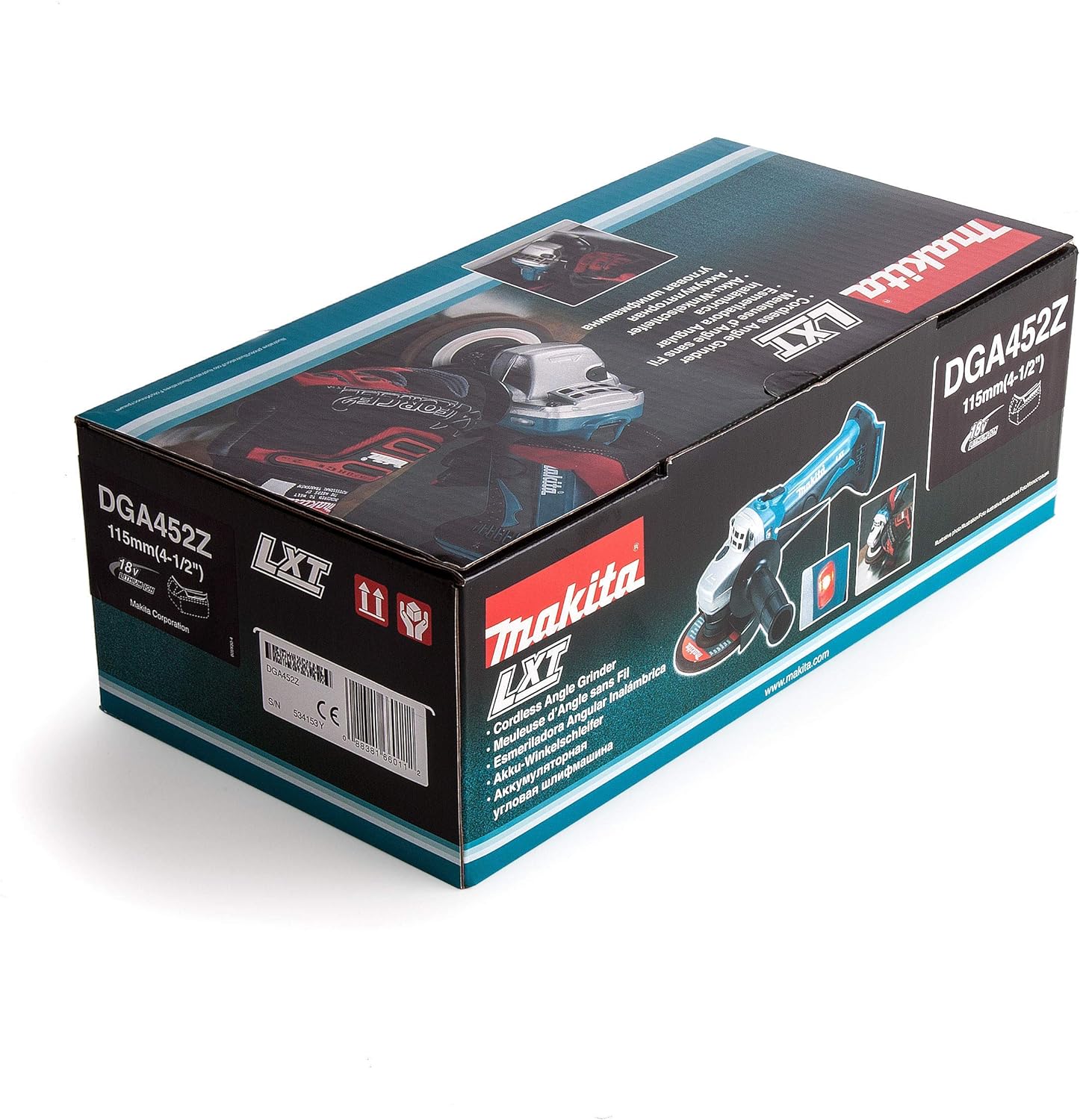 Smerigliatrice Makita DGA452Z a batteria angolare diam. 125 MM da 18V frullino flex