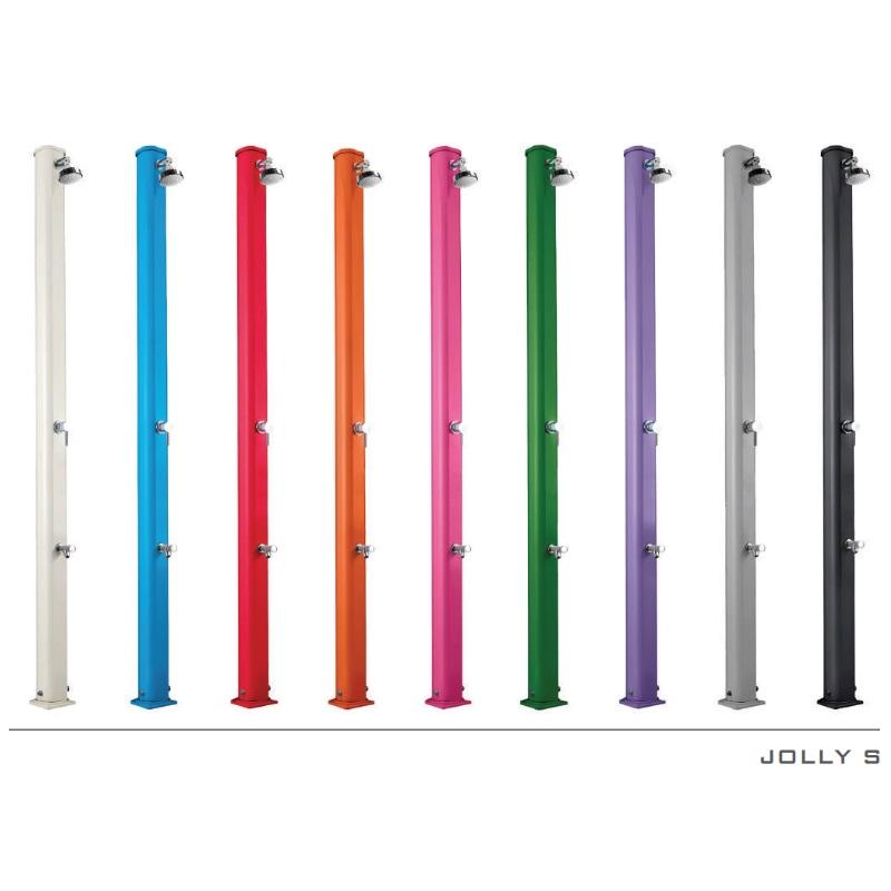 Doccia Solare Jolly S 25 Litri In Alluminio Con Lavapiedi Colore Blu Cv-A620/5012