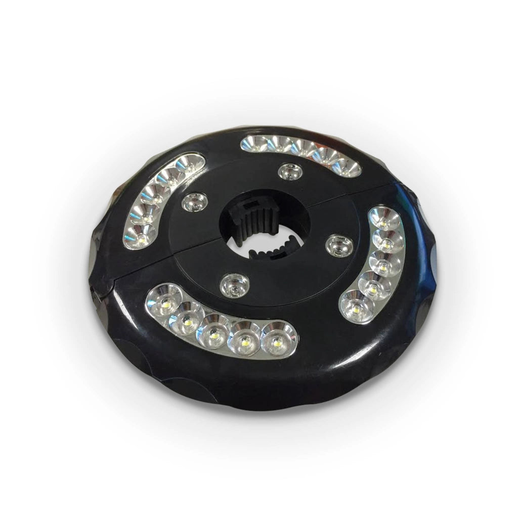 Lampada led per ombrelloni, nero
