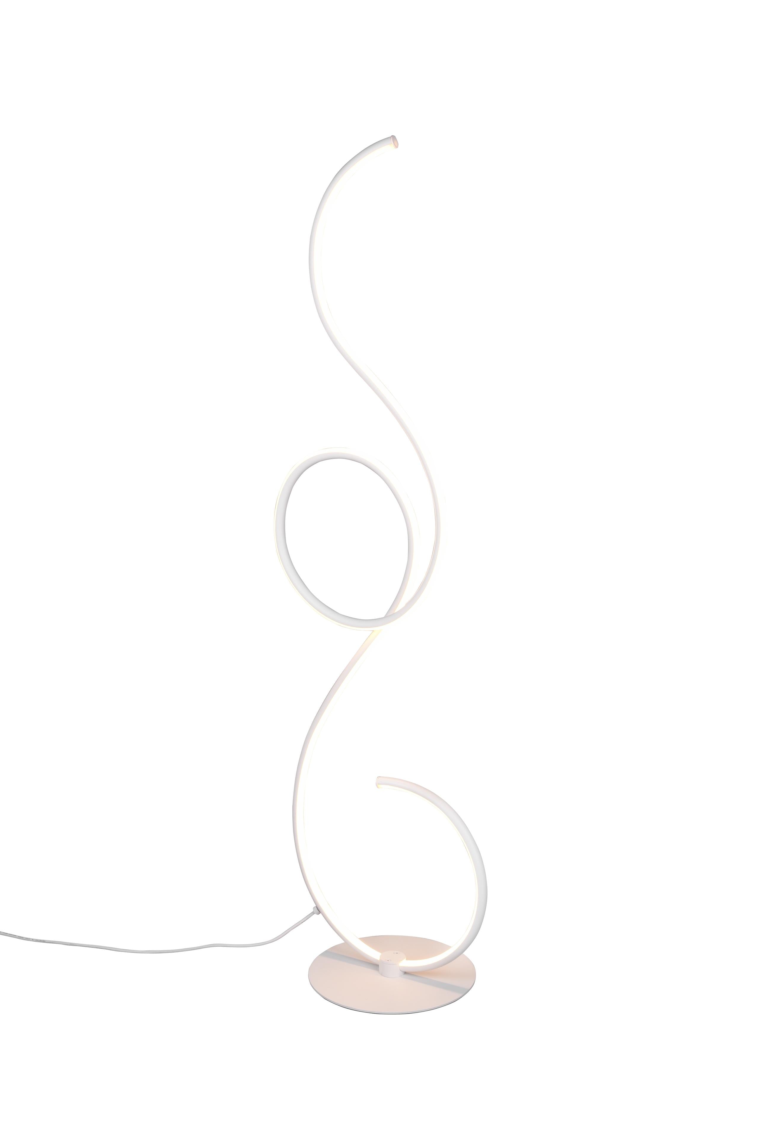 Piantana da Interno a LED in Metallo Bianco Opaco