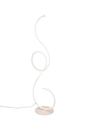 Piantana da Interno a LED in Metallo Bianco Opaco