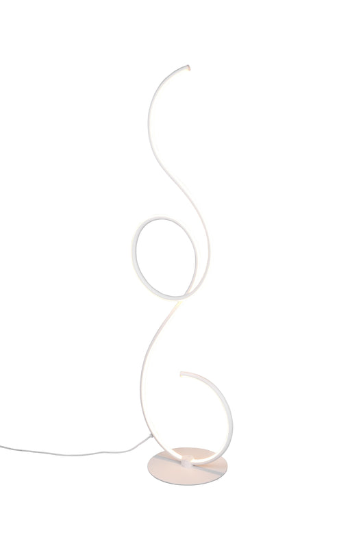 Piantana da Interno a LED in Metallo Bianco Opaco