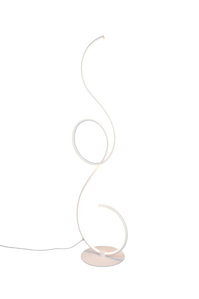 Piantana da Interno a LED in Metallo Bianco Opaco