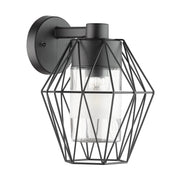 Applique Esterno Contemporanea Canove Metallo Nero 1 Luce E27