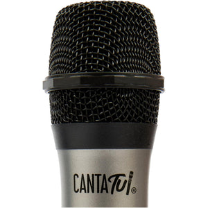 Microfono Wireless per Canta Tu Karaoke PRO Colore Argento Perfetto per i Duetti