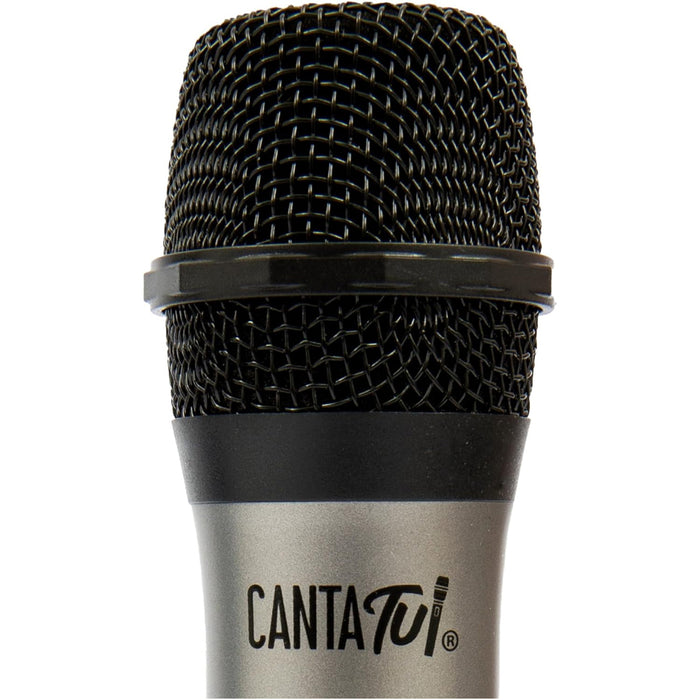 Microfono Wireless per Canta Tu Karaoke PRO Colore Argento Perfetto per i Duetti