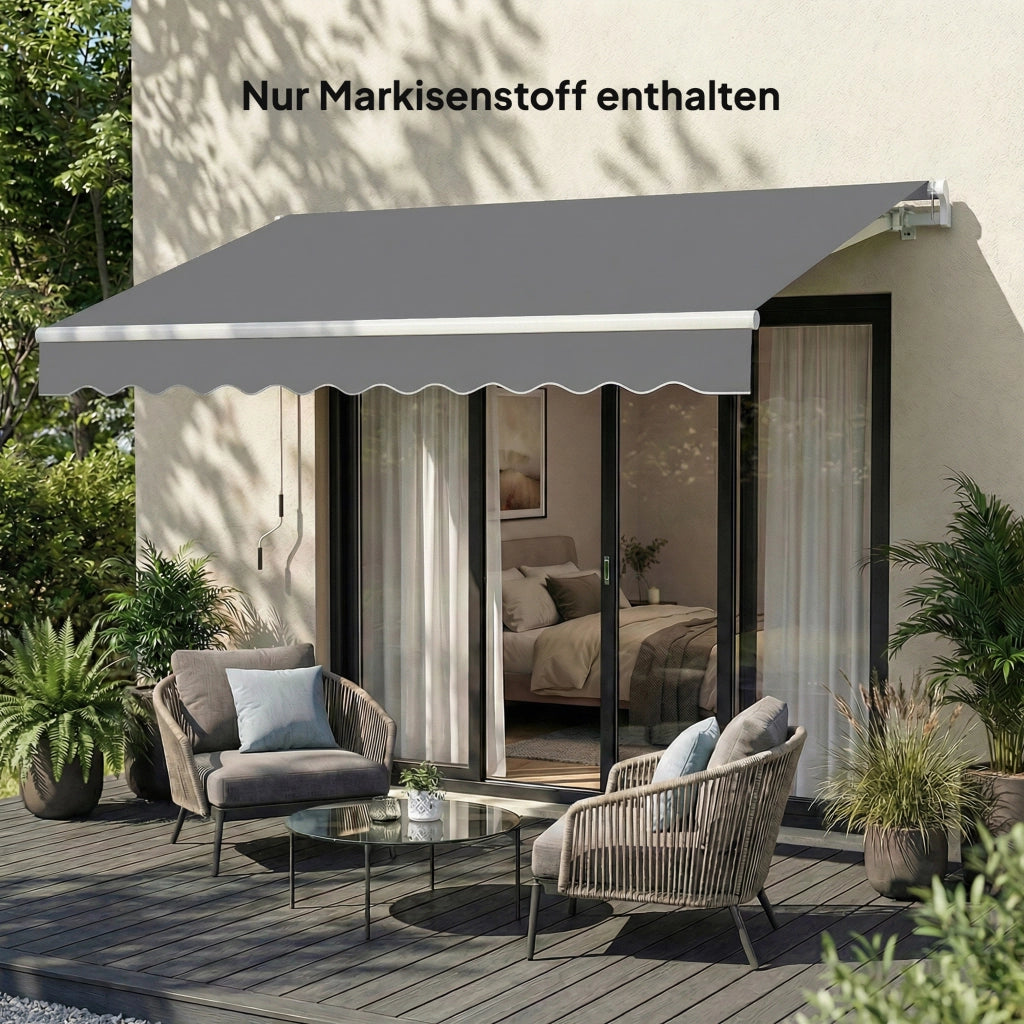 Tenda per Terrazzo ¨C zephmum ¨C Grigio Scuro 3.5x2.5m